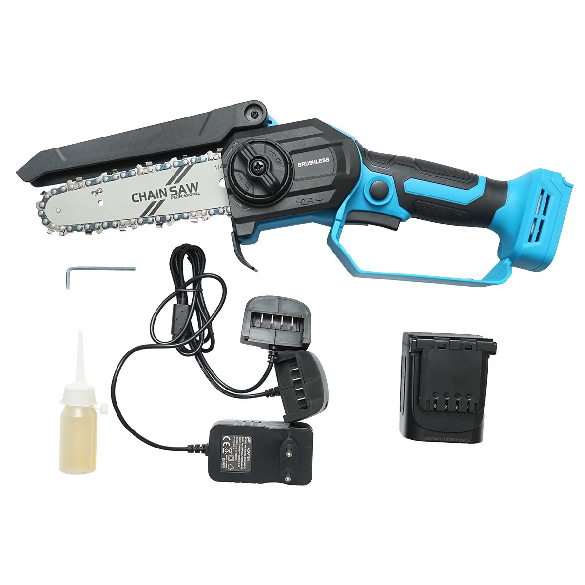 Mini fierastrau electric 500W cu acumulator Li-ion 21V, diametru taiere 180mm